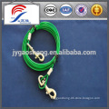 7x7 pvc coated green puppy tie-out cable